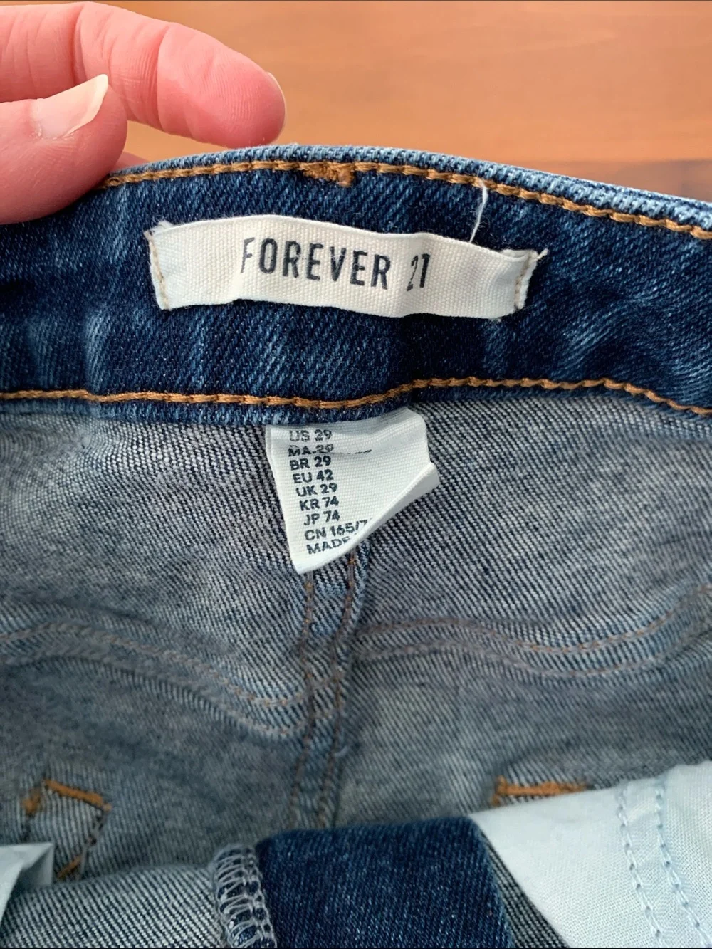 Forever 21 Women's Blue Skinny Jeans Size 29 - Picture 2 of 3